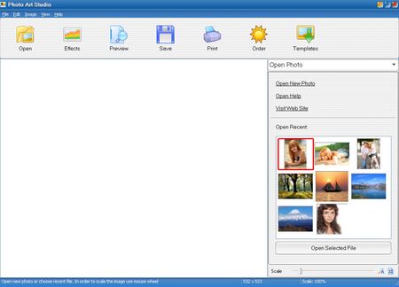 Main Window - Open Files